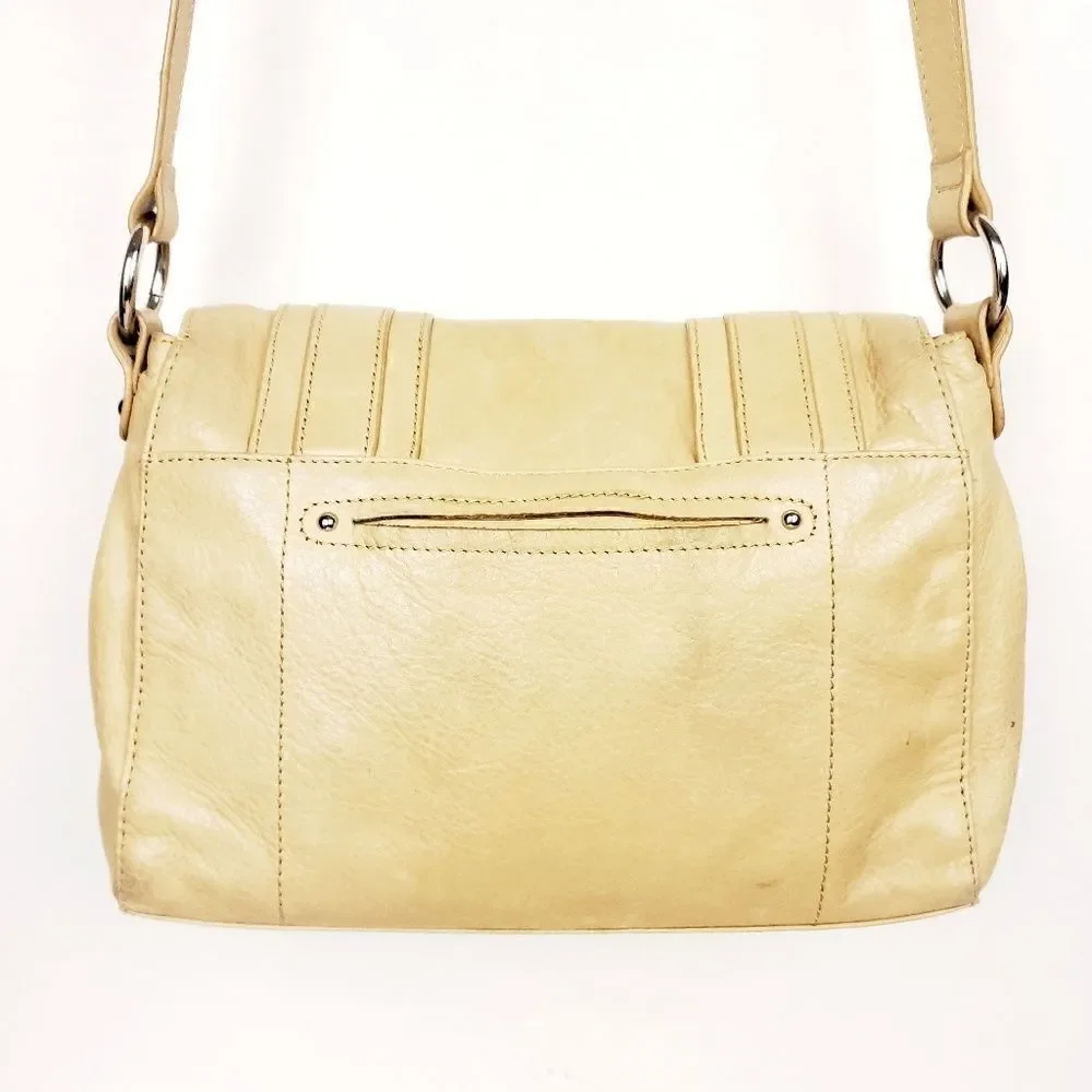 B. Makowsky tan/beige adjustable shoulder bag